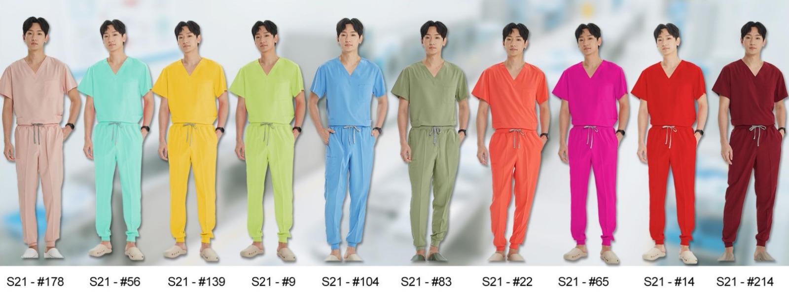 S21 Male Medical Scrub Sets - Image 2