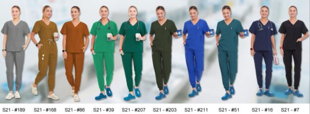 S21 Female Medical Scrub Sets