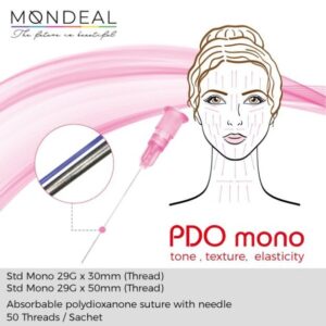 PDO Mono Threads 50mm (x 50 threads)