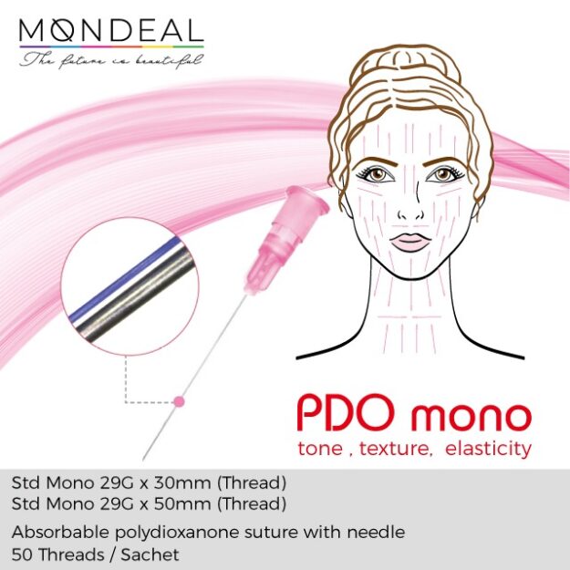 PDO Mono Threads 30mm (x 50 threads)