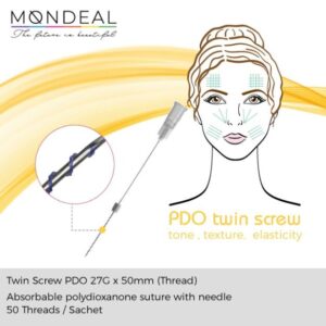 PDO Twin-Screw Threads 50mm (x 50 threads)