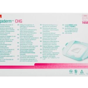 3M Tegaderm CHG ChlorHexidine Gluconate I.V. Securement Dressing Rectangle 10 X 12 cm