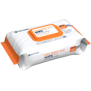 Halyard 2n1 Hospital Grade Disinfectant Wipes Soft 28 X 21cm