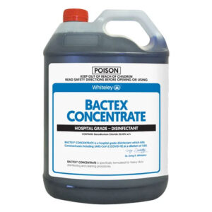 Whiteley Bactex Concentrate Quaternary Hospital Grade Disinfectant 5 Litres