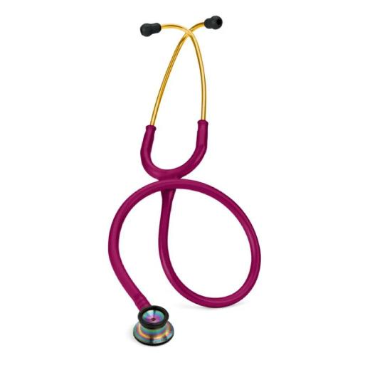 3M Littmann Classic II Infant Stethoscope Rainbow Finish Chestpiece Raspberry Tube 28 Inch