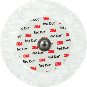3M Red Dot Monitoring Electrodes with 3M Micropore Tape Backing - Pack of 50