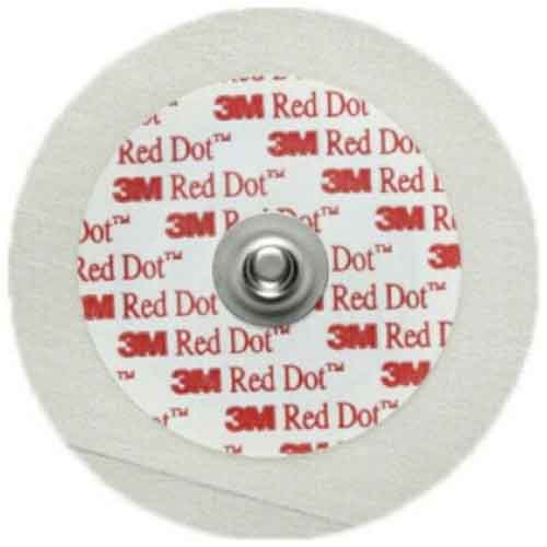 3M Red Dot Pediatric Monitoring Electrodes with 3M Micropore Tape Backing - 20 PKT/CTN