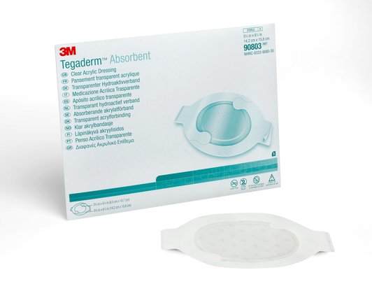 3M Tegaderm Absorbent Clear Acrylic Dressing Oval All Size