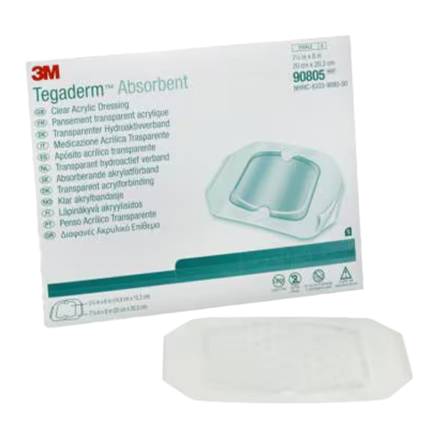 3M Tegaderm Absorbent Clear Acrylic Dressing Square All Size