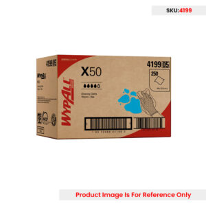 Wypall X50 Reinforced Single Sheet Blue Wiper 32.5 X 49cm
