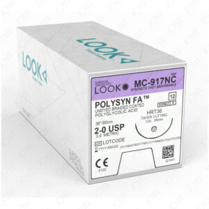 Look Suture Polysyn 3/0 19mm X 70cm Absorb - Box (12 Pcs)