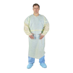 Halyard Basics Tri-Layer Over AAMI 2 The Head Isolation Gown With Thumb Hooks X-Large