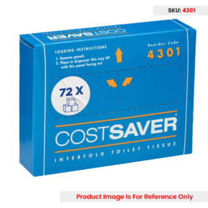 Kimberly Clark Professional Costsaver Interfold 1 Ply Toilet Tissue 17.5 X 11cm