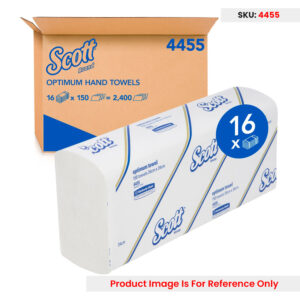 Scott Optimum Hand Folded Paper Towels Size 24 X 24cm