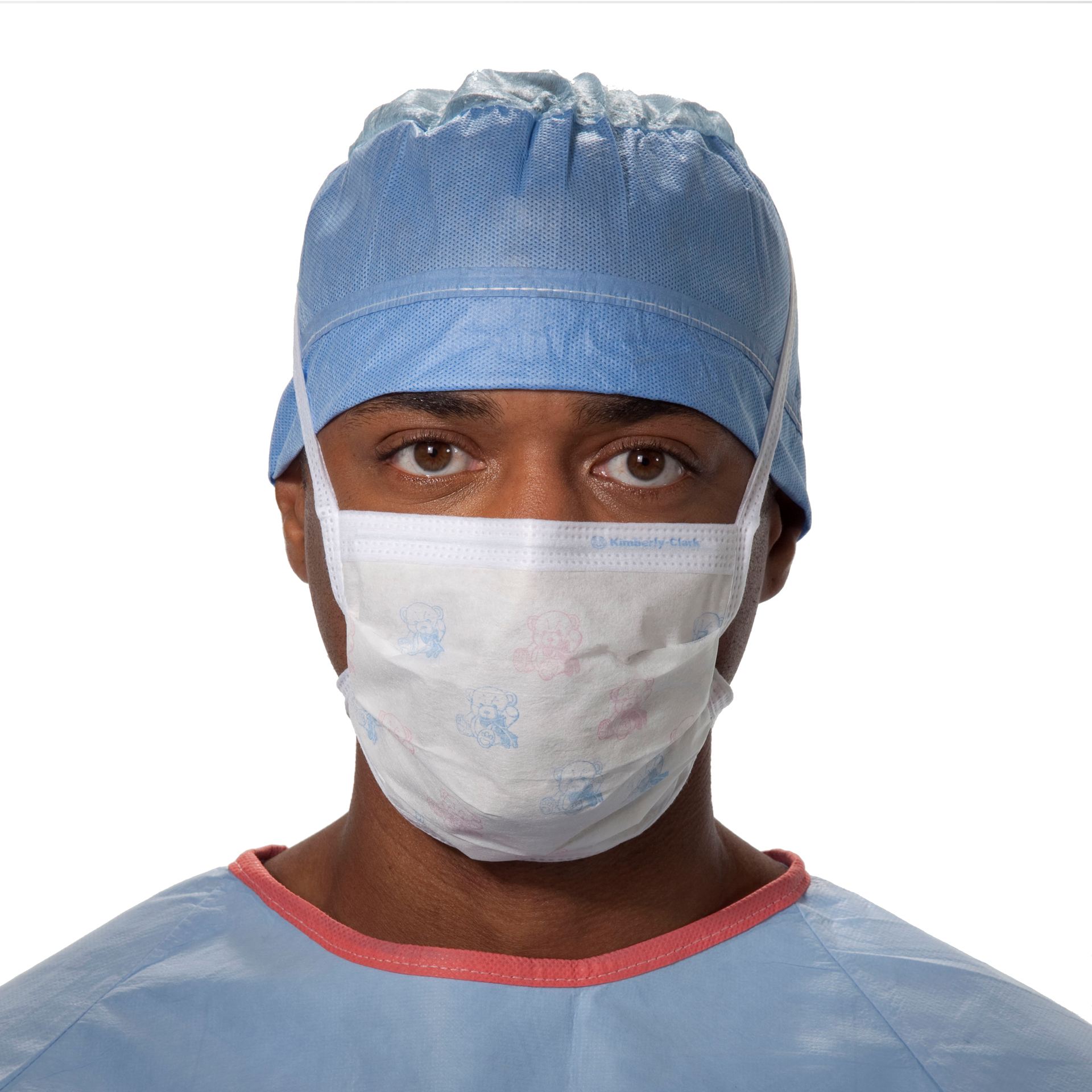 Halyard Fluidshield Level 3 Teddy Bear Print Surgical Mask