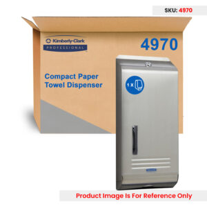 Kimberly Clark Compact Stainless Steel Dispenser Lockable - Each