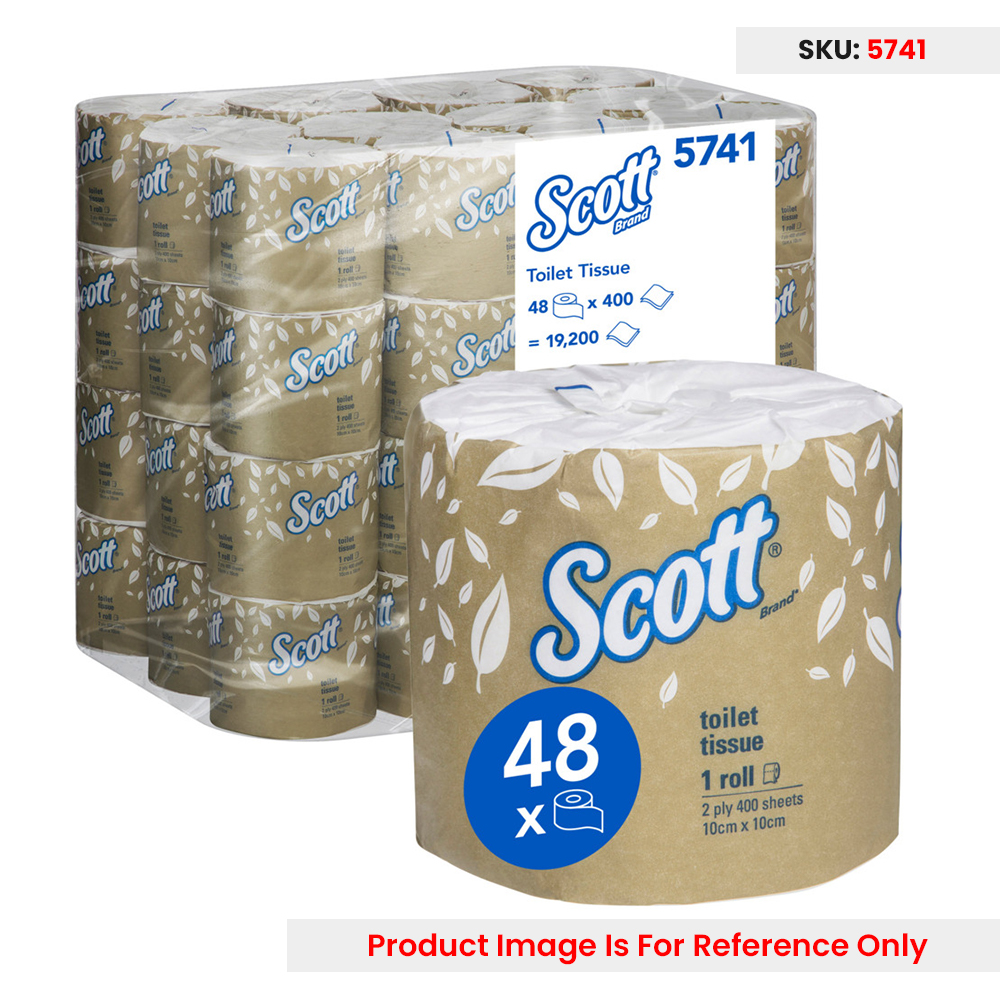Scott Toilet Tissue White 2 Ply Roll 10 X 10cm - Each (Roll)
