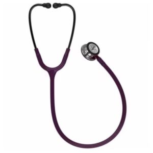 3M Littmann Classic III Stethoscope With Mirror Finish Chestpiece Stem And Smoke Headset