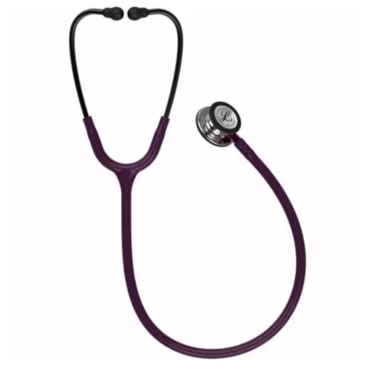 3M Littmann Classic III Stethoscope With Mirror Finish Chestpiece Stem And Smoke Headset