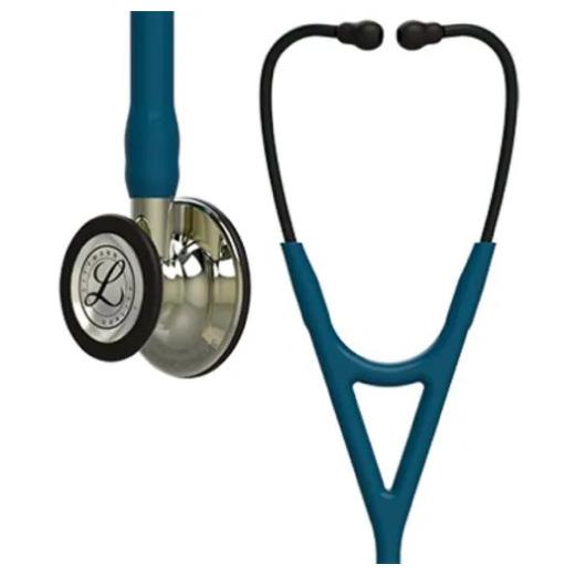 3M Littmann Cardiology IV Stethoscope With High Polish Champagne Finish Chestpiece And Stem Tube And Smoke Headset