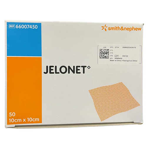 Smith+Nephew Jelonet Paraffin Gauze Dressing 10 X 10cm
