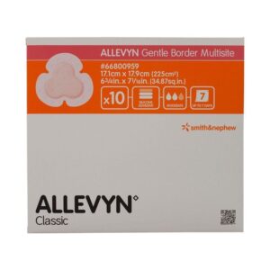 Smith+Nephew Allevyn Gentle Border Multisite Hydrocellular Foam Dressing 17.1X17.9cm - Box (10 Pcs)