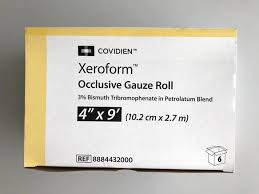 Xeroform Occlusive Petrolatum Gauze Roll 10.2 cm X 2.7 m