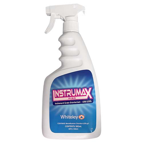 Whiteley Instrumax Pink Instrument Grade Disinfectant Low Level Trigger Spray 500ml - Each