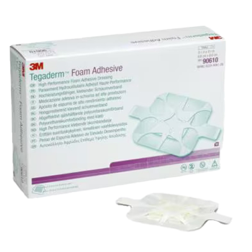 3M Tegaderm High Performance Foam Adhesive Square Dressing