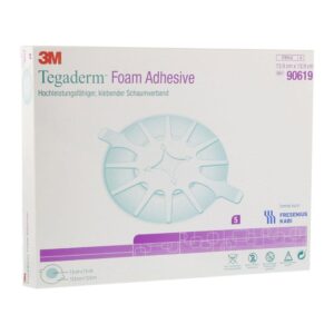 3M Tegaderm High Performance Foam Adhesive Dressing Heel Design 14cm X 14cm - Each