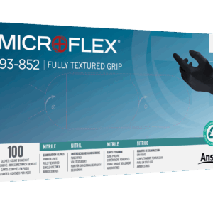 Ansell MicroFlex 93-852 Nitrile Examination Grade Single Use Glove Black
