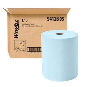 Wypall L10 Roll Control Centrefeed Wiper Light Cleaning Blue 18 X 38cm