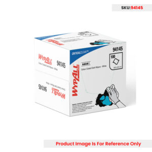 Wypall Colour Coded White Cleaning Wipers 32.5 X 32.5cm