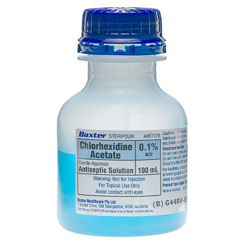 Baxter Chlorhexidine 0.1% Antiseptic Solution 100ml