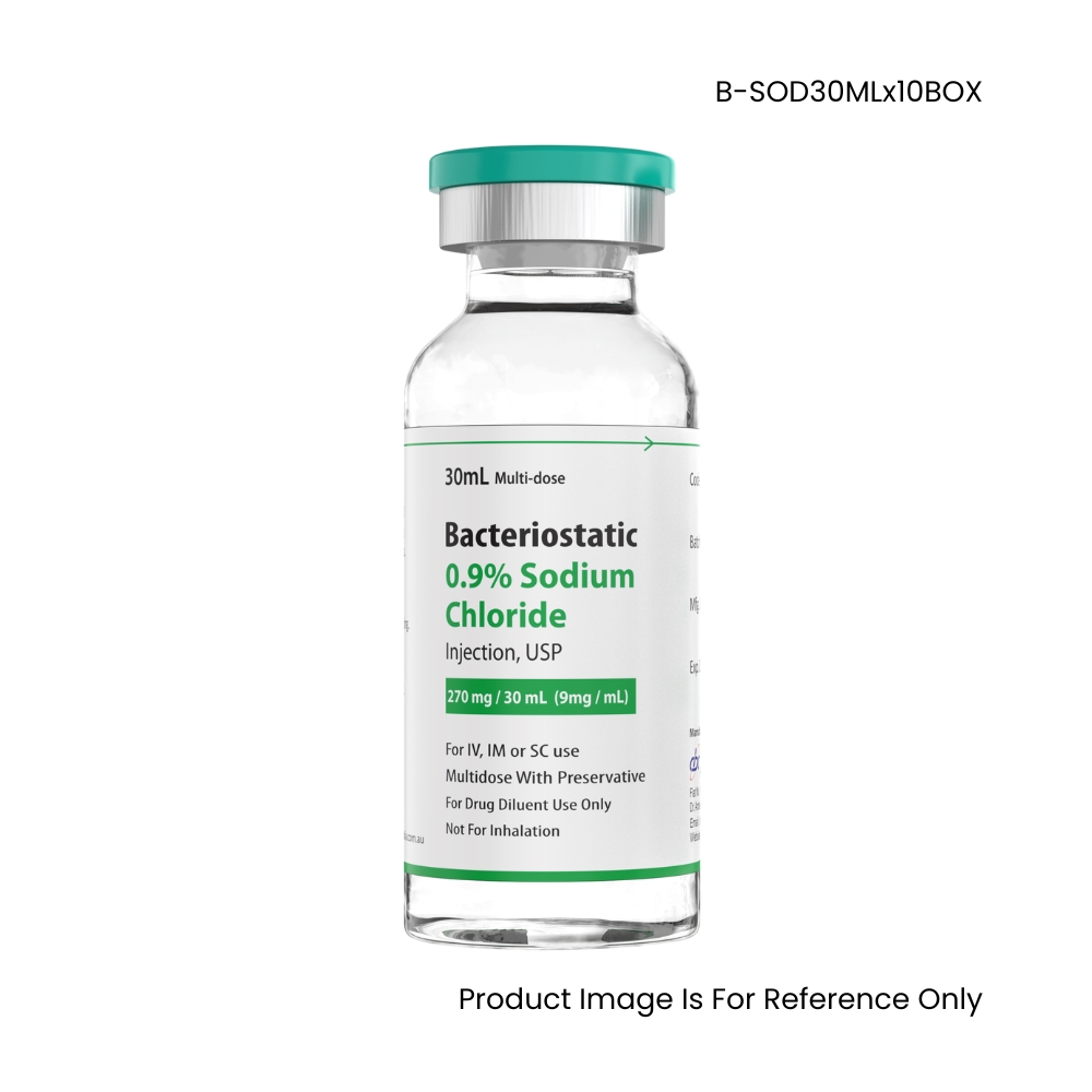 Bacteriostatic 0.9% Sodium Chloride 30ml Preserved Saline