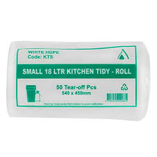 Kwikmaster Bin Liner Kitchen Tidy Roll White