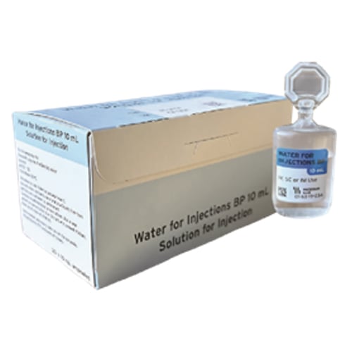 Water for Injections BP 10ml Ampoules