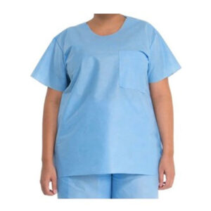 Halyard Scrub Shirt Tri-Layer Fabric Blue