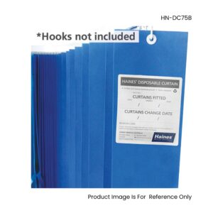 Haines Antimicrobial Medical Curtains Summer Blue