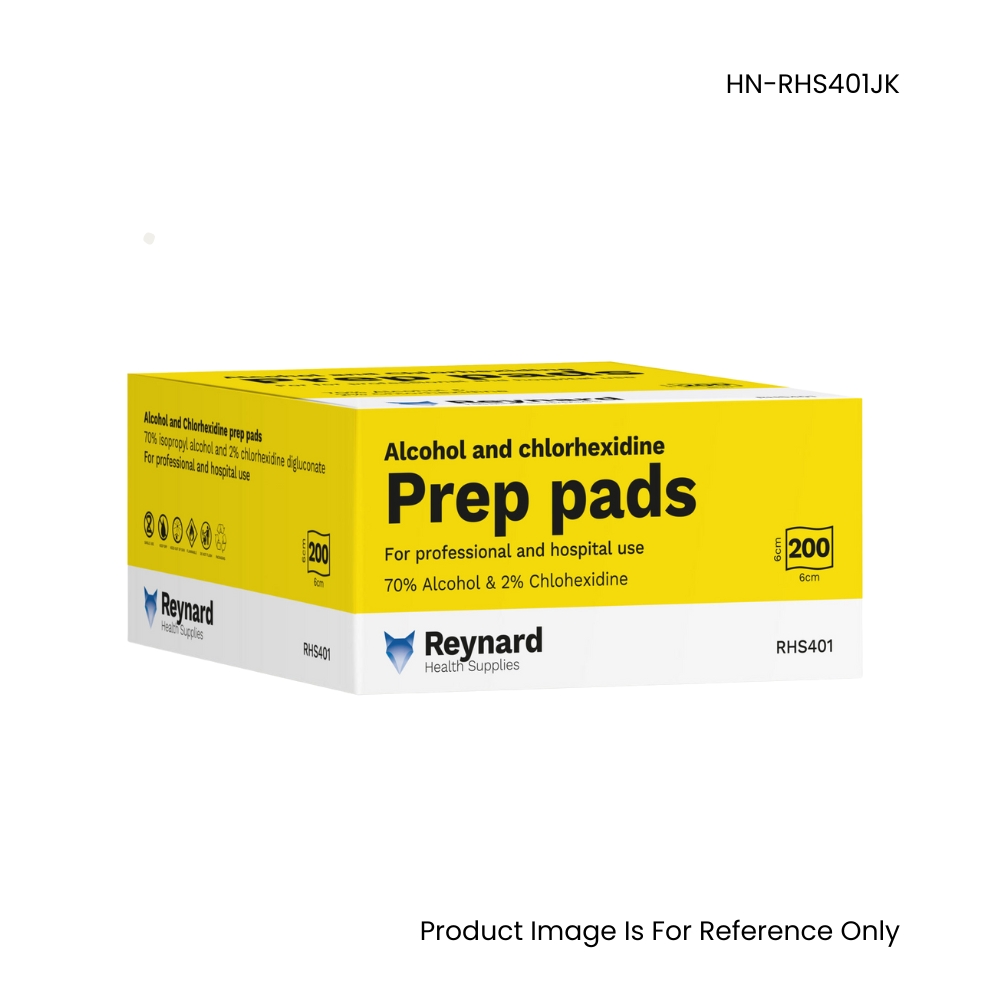 Reynard 70% Alcohol And 2% Chlorhexidine Prep Pads