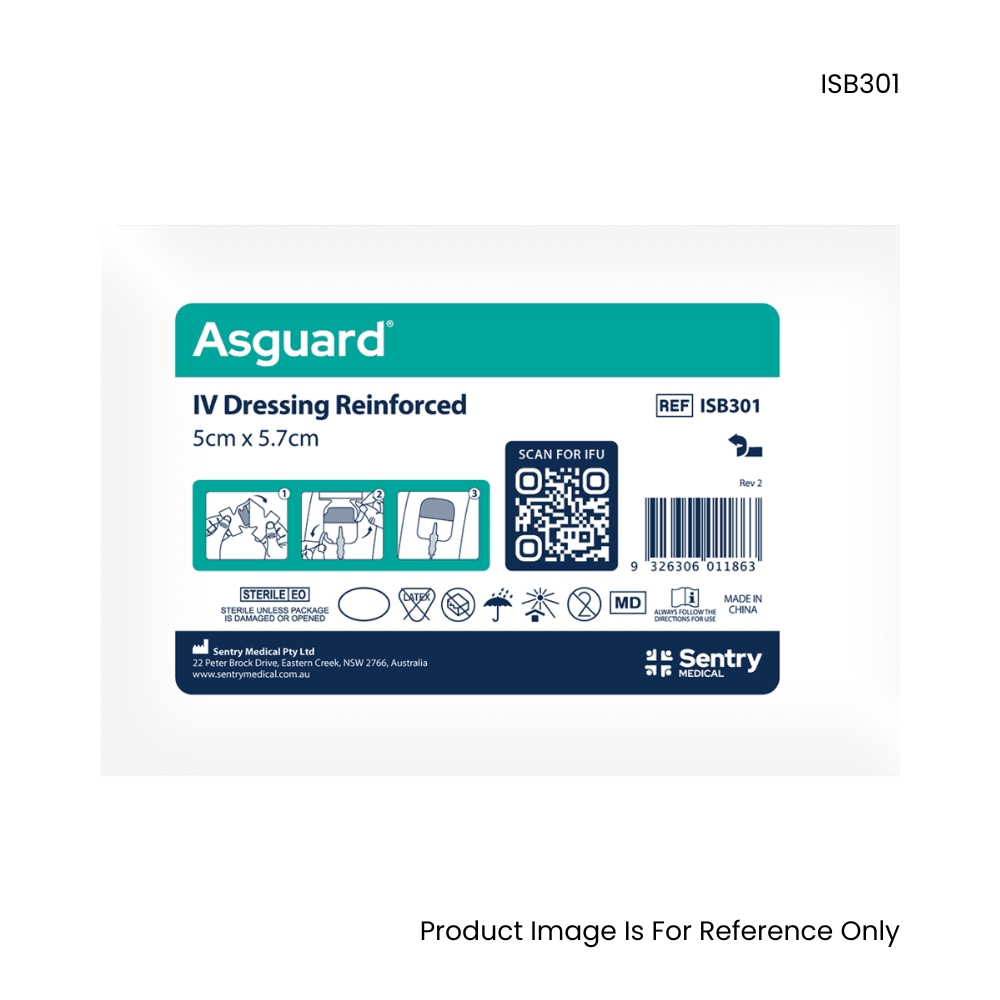 Asguard Exceed IV Dressing Reinforced High MVTR Film Paediatric 5 X 5.7cm