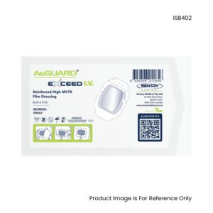 AsGUARD Exceed I.V Reinforced High MVTR Film Dressing I.V. 6 X 7cm