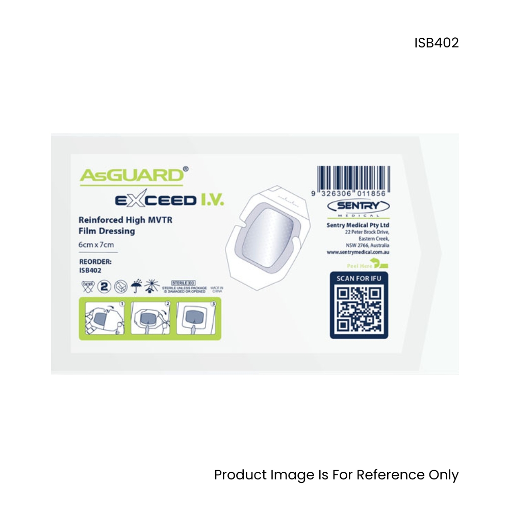 AsGUARD Exceed I.V Reinforced High MVTR Film Dressing I.V. 6 X 7cm