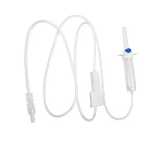 M Devices Secondary Infusion Set With 15mm Filter Vented Chamber And No Injection Site 115cm
