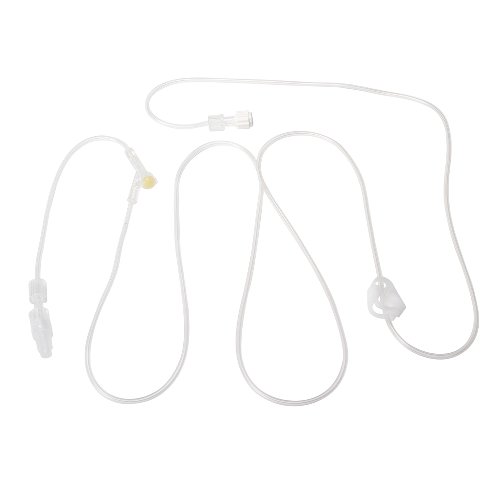 M Devices Minimum Volume Extension Set With Injection Site Female To Male Luer Lock And Rotating Collar 165cm