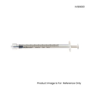 M Device Luer Lock Syringe Without Needle Low Dead Space 1ml