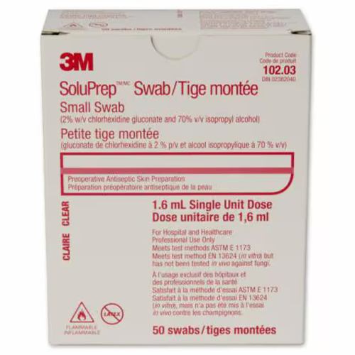 3M Soluprep ChlorHexidine Gluconate And 70% Isopropyl Alcohol