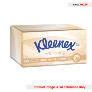 Kleenex Aloe Vera Tissues White 3 Ply 20.5cm X 19.5cm - Pack of 140