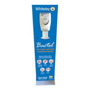 Whiteley Bactol Hand Hygiene Stand Including Automatic Dispenser And Drip Tray - Each