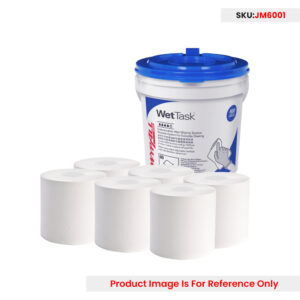 Wypall WetTask Hydroknit Roll Wipers with Bucket 30.5 X 31.8cm